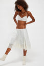 Women's Lightweight Satin Lace Sexy Trimmed Mid-Length Pants