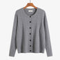 Retro Style Knit Cardigan Sweater Coat for Women, Casual Office Wear, Oversized Fit, Long Sleeve, Pullover Design