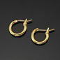 18ct Heavy Yellow Gold Plated 6mm (Babies) & 9mm (Children's) Hoop Earrings - USA Made
