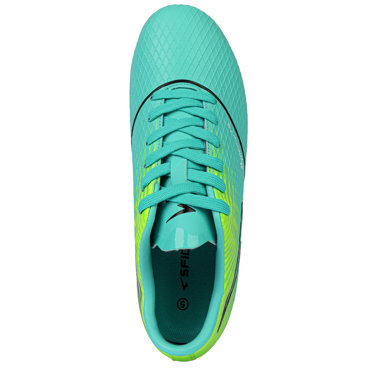 Equaliser Junior Football Boots - Aqua/Lime
