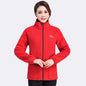 Fleece Jacket for Women Lined Thickened Zip-Up Stand Collar Loose Sporty Hoodie Warm Top