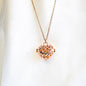 Love Heart Aroma Necklace | Energy & Healing | White Gold - Rose Gold | Love Gift