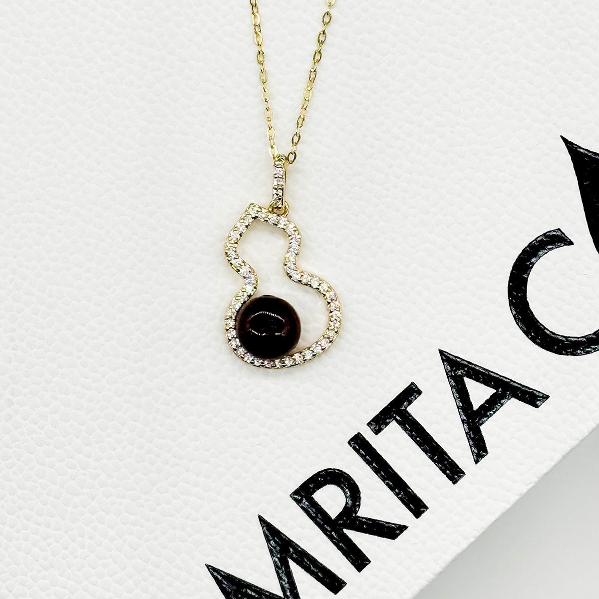 Golden Gourd Aroma Necklace - Amethyst | Energy & Healing | Diffuse on the go | Sterling Silver Chain