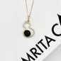 Golden Gourd Aroma Necklace - Amethyst | Energy & Healing | Diffuse on the go | Sterling Silver Chain