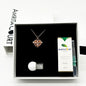 Love Heart Aroma Necklace | Energy & Healing | White Gold - Rose Gold | Love Gift