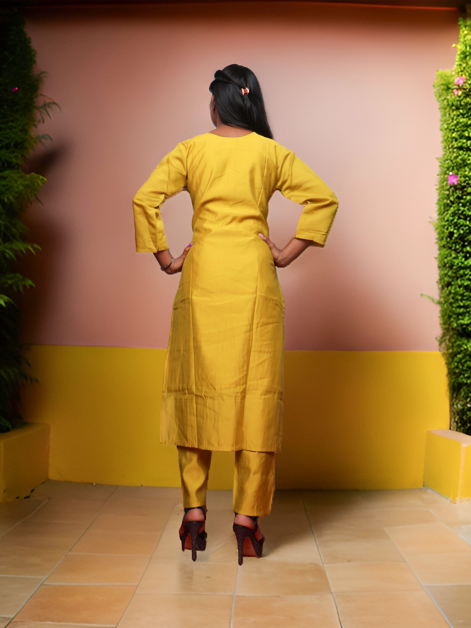 Women's Cotton Kurta-Pant, and Dupatta Set-2