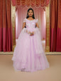 Net Fabric Gown with Sequin & Beads work by Shreekama-0