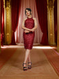 Halter Neck Sequins Mini Party Dress by Shreekama-7