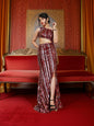 One-Shoulder Sequin Maxi Party Dress by Shreekama-5