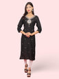 Cotton Kurti with Beautifully Embroidered Neckline-5