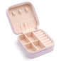 Travel Jewelry Organizer Box Portable Leather Storage Ornaments Ring Earrings