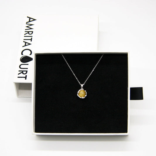 Planet Murano Aroma Necklace - Jovian Gold | Energy & Healing | Diffuse on the go | Gift For her
