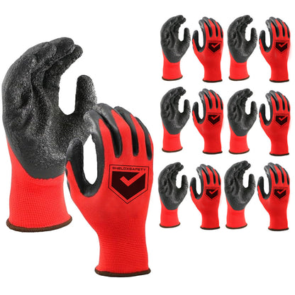Work Gloves Latex Coated General Purpose Hand Protection Garden Mechanic 120 Pairs