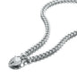 925 Sterling Silver Plated 8mm Euro Chain Necklace Featuring a Plain Locket - USA Made