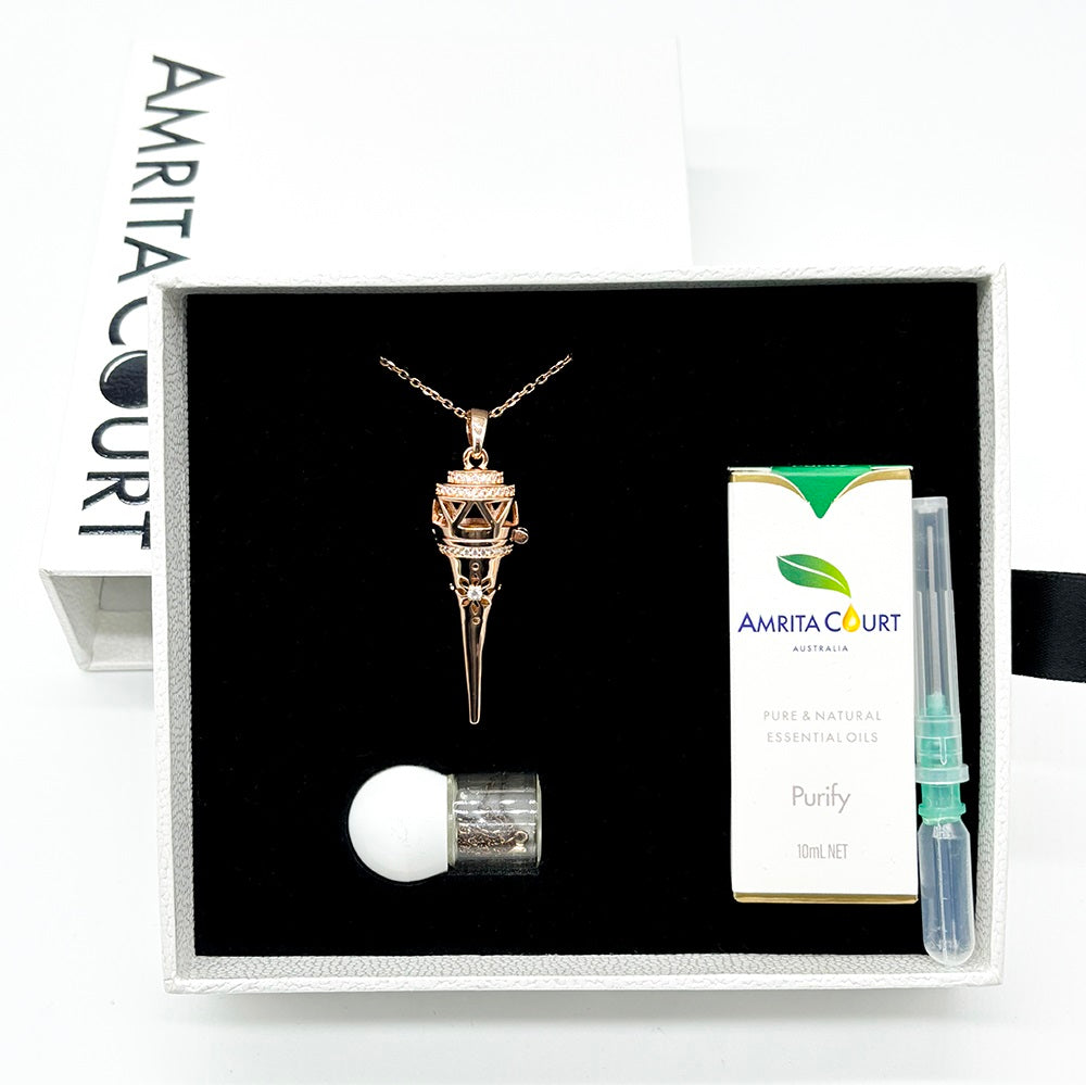 Cone Aroma Necklace | Energy & Healing Diffuser Jewelry — On-the-Go Scent Ritual