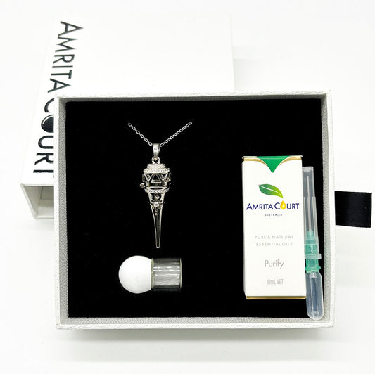 Cone Aroma Necklace | Energy & Healing Diffuser Jewelry — On-the-Go Scent Ritual