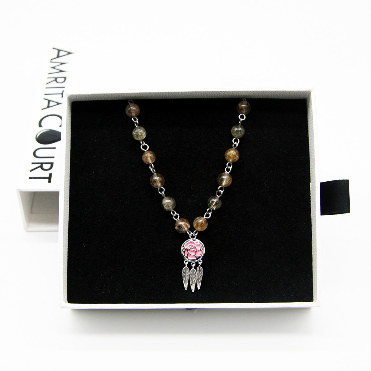 Rose Aroma Necklace | Energy & Healing | Diffusing on the go