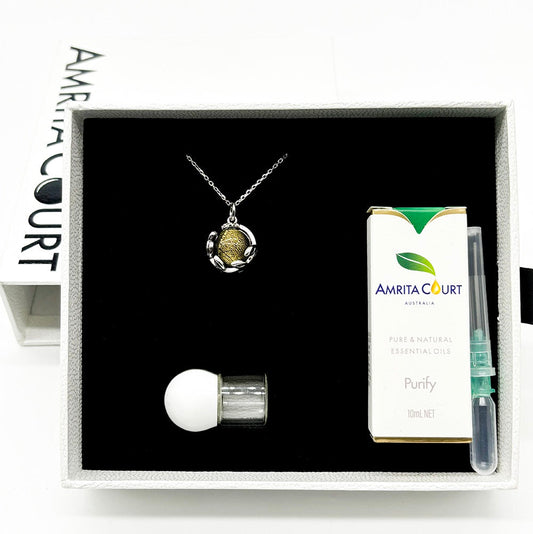 Planet Murano Aroma Necklace - Stellar Midnight | Energy & Healing | Diffuse on the go | Unique Gift
