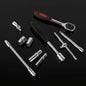 NNEDSZ 82-Piece Professional Automotive Repair Tool Set - 1/2 & 1/4 Drive Ratchets, Sockets, and Wrenches for Engine, Tire, and Spark Plug Maintenance