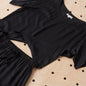 Bamboo Pyjamas: Tee and Short Set in Black