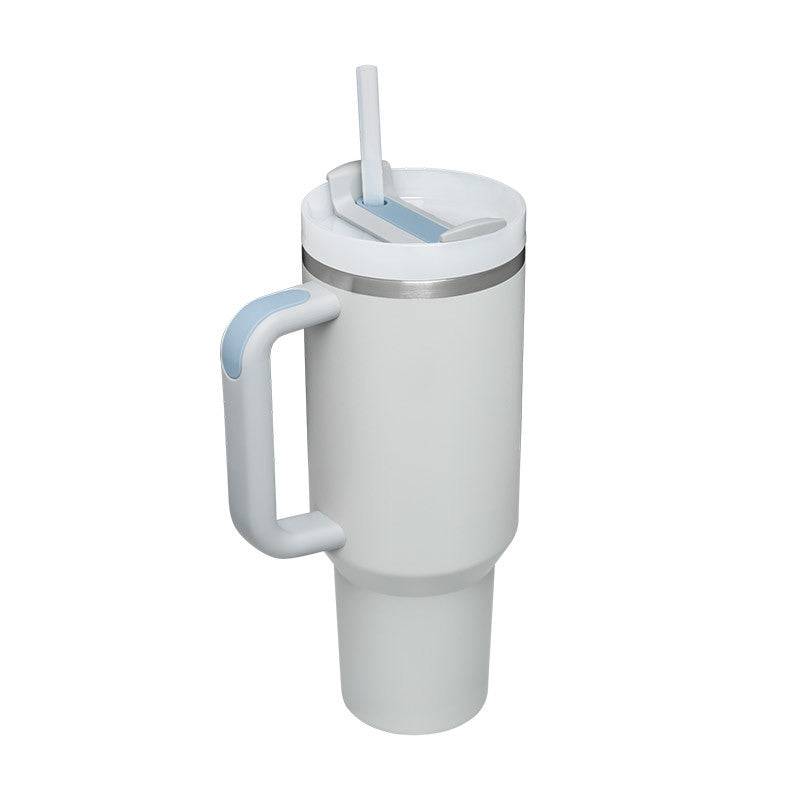 40 oz Insulated Stainless Steel Travel Mug with Handle & Straw (BPA-Free)-10