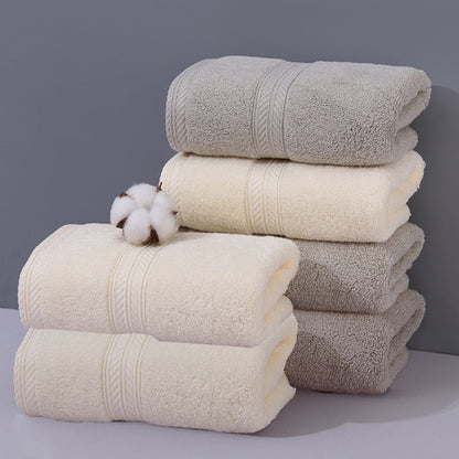 2 PCS Thick Absorbent Cotton Face Towel Soft Yarn Skin Friendly Washcloth Use-4