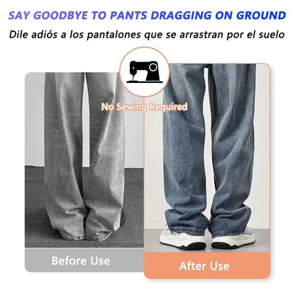 Invisible Pant Leg Adjustment Clips Anti-dragging Trouser Cuff Fastener Adjustable Pants Shortening Buttons Hidden Hem Fix Clips