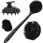 NNETM Silicone Bath Brush Set Gentle Exfoliating (4pcs)-0