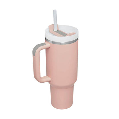 40 oz Insulated Stainless Steel Travel Mug with Handle & Straw (BPA-Free)-8