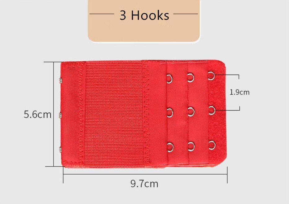 Maternity Strap Clip On Bra Extender Extension 3 Hooks Ladies Plus Size-2
