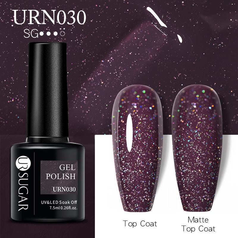 Glitter Nail Gel Polish UV LED Soak Off Varnish Colour Manicure Top Base Coat