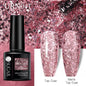 Glitter Nail Gel Polish UV LED Soak Off Varnish Colour Manicure Top Base Coat