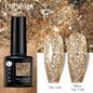 Glitter Nail Gel Polish UV LED Soak Off Varnish Colour Manicure Top Base Coat