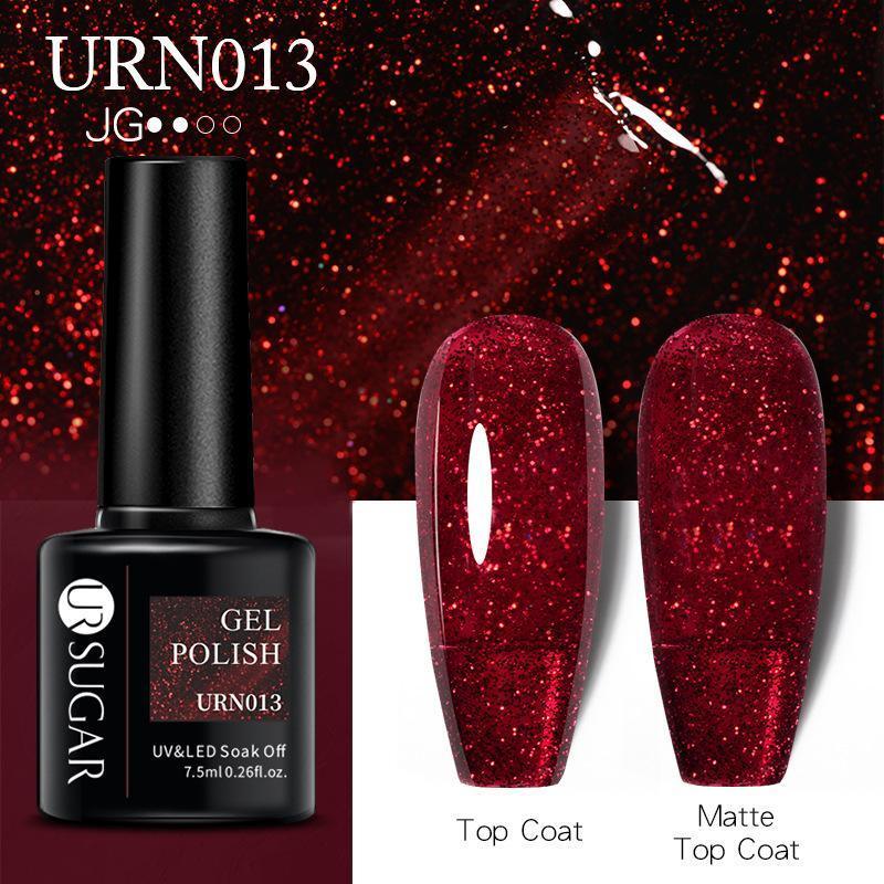 Glitter Nail Gel Polish UV LED Soak Off Varnish Colour Manicure Top Base Coat