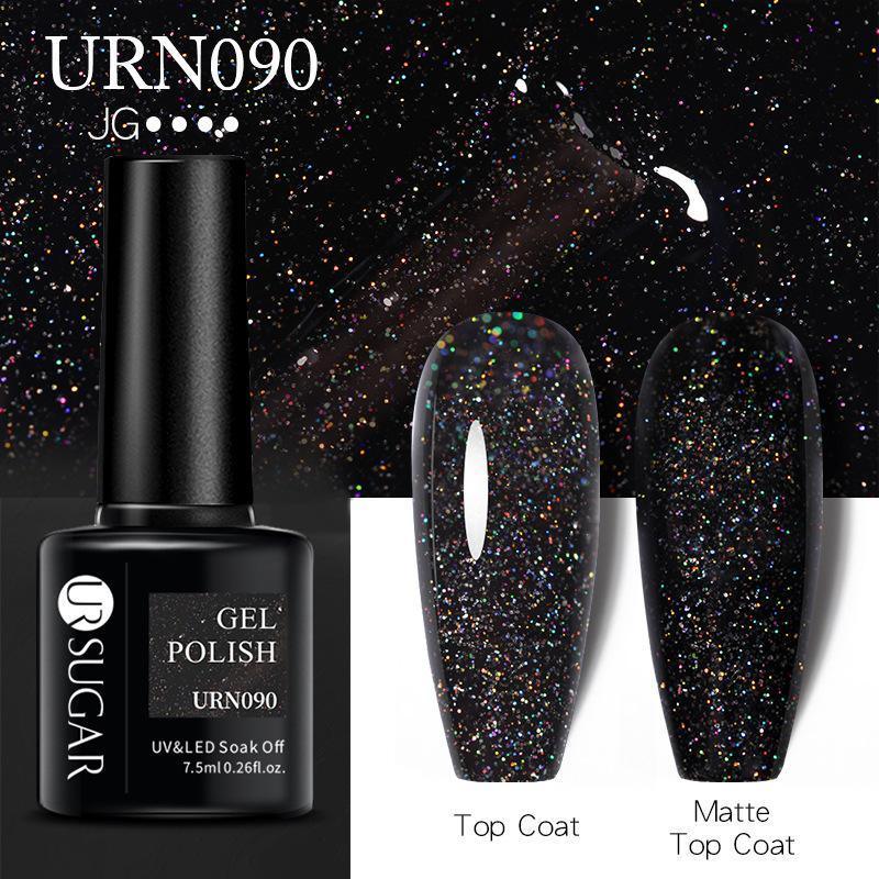 Glitter Nail Gel Polish UV LED Soak Off Varnish Colour Manicure Top Base Coat