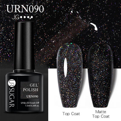Glitter Nail Gel Polish UV LED Soak Off Varnish Colour Manicure Top Base Coat