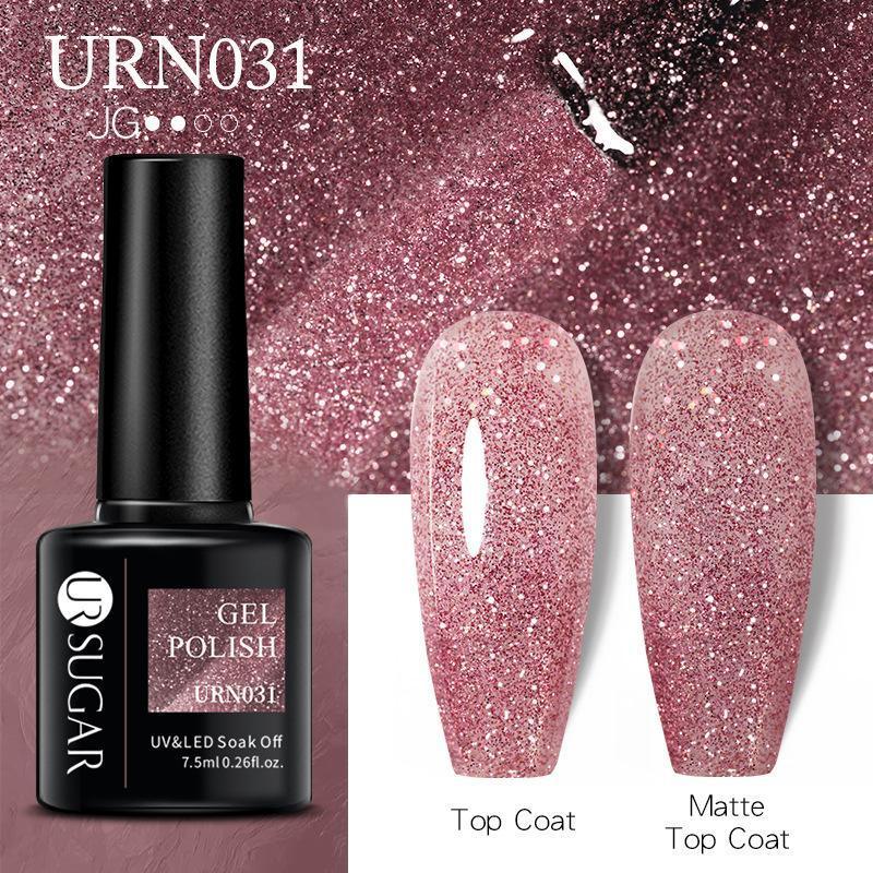 Glitter Nail Gel Polish UV LED Soak Off Varnish Colour Manicure Top Base Coat