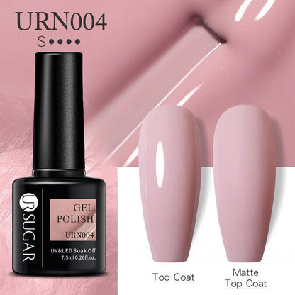 Glitter Nail Gel Polish UV LED Soak Off Varnish Colour Manicure Top Base Coat
