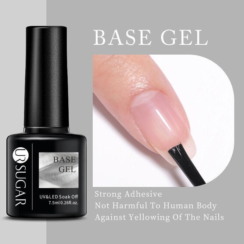 Glitter Nail Gel Polish UV LED Soak Off Varnish Colour Manicure Top Base Coat