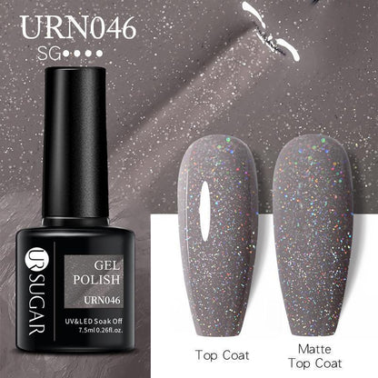 Glitter Nail Gel Polish UV LED Soak Off Varnish Colour Manicure Top Base Coat