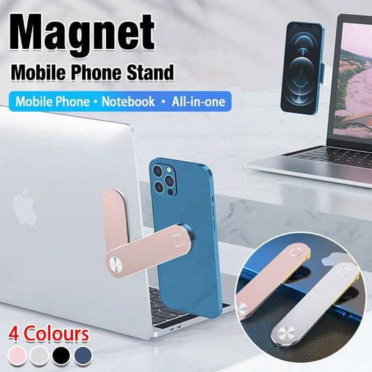 Side Mount Clip Phone Holder for Laptop Adjustable Portable Screen Bracket-0