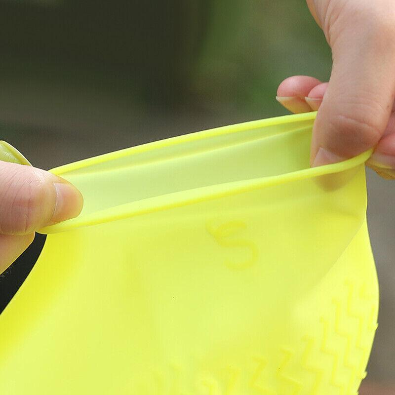 Shoe Cover Waterproof Silicone Non Slip Rain Water Rubber Foot Boot Overshoe M Size-3