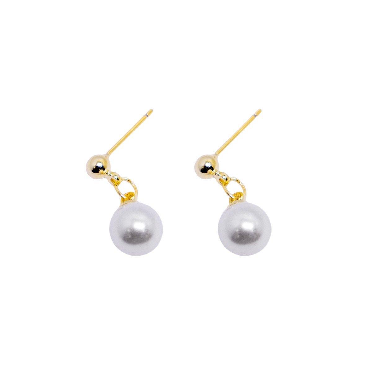 Simple Fashion Pearl Earrings Elegant High Grade Jewelry for Women Ladies-5