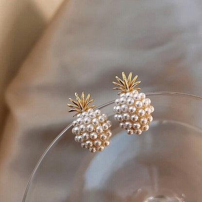 Silver Women Earrings Stud Crystal Cubic Zircon Dangle Wedding Gift