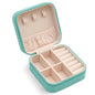 Travel Jewelry Organizer Box Portable Leather Storage Ornaments Ring Earrings