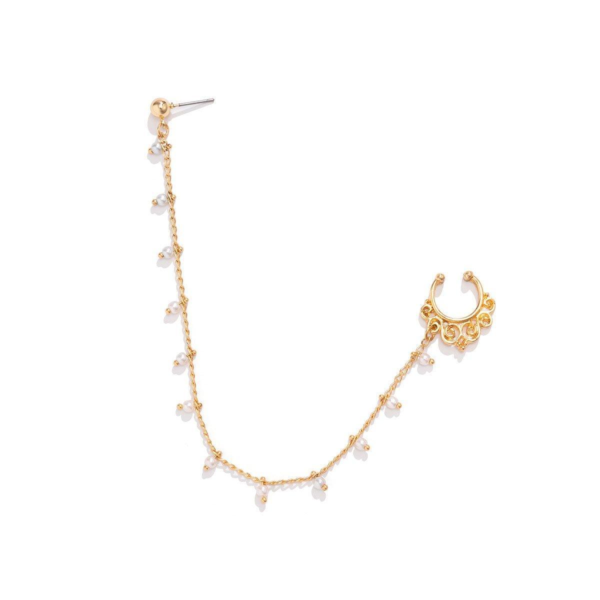 Punk Style Jewelry Chain Earrings Women Fashion Nose Clip Trendy Accessories-5