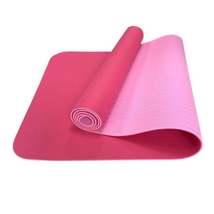 TPE Yoga Mat Eco Friendly Exercise Fitness Gym Pilates Non Slip Dual Layer-7