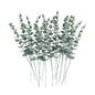 20PCS Eucalyptus Plastic Leaves Holiday Christmas Decor Wedding Home Flowers