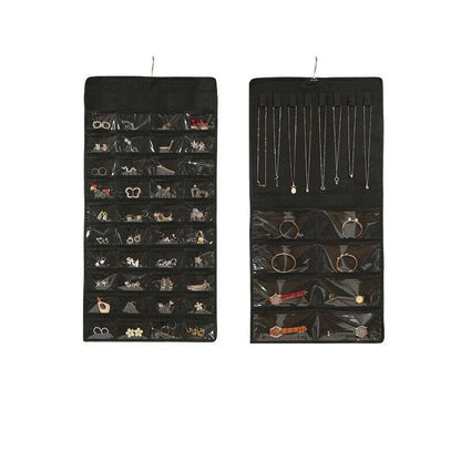 48 Pockets Jewelry Hanging Storage Organizer Holder Earring Display Pouch Bag