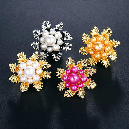 Imitation Pearl Brooch Elegant Jewelry Fashion Accessory Women Ladies Gift-3